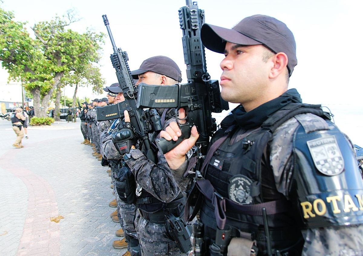 Policiais militares da Polícia Militar da Paraíba (PMPB) em foto oficial, imagem ilustrativa — concurso PPPB, Polícia Penal