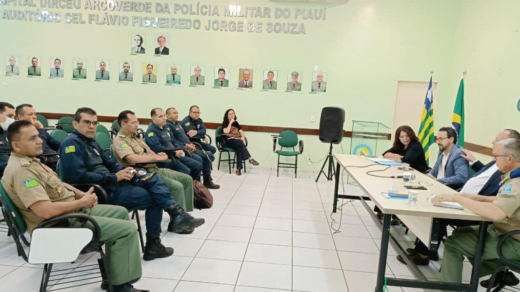 Policiais militares da Polícia Militar do Piauí (PMPI) em foto oficial — concurso PMPI, Soldado